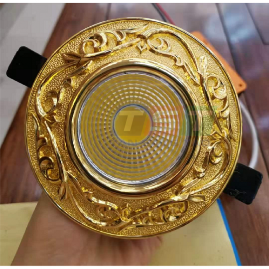 ĐÈN DOWNLIGHT  ÂM TRẦN ĐỒNG-MẠ VÀNG 24K 